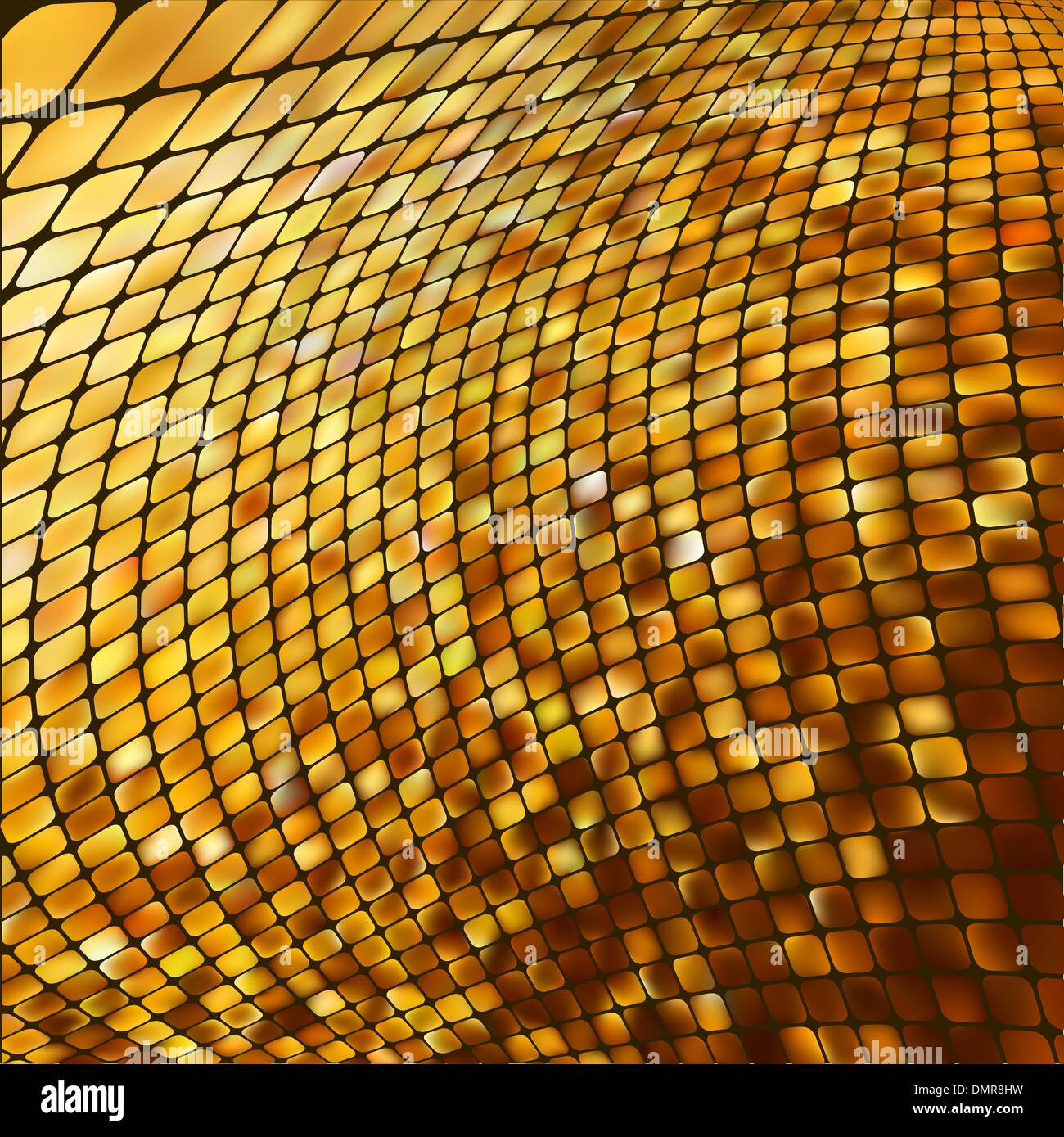Abstrakte farbige Goldmosaik Hintergrund. EPS 8 Stock Vektor