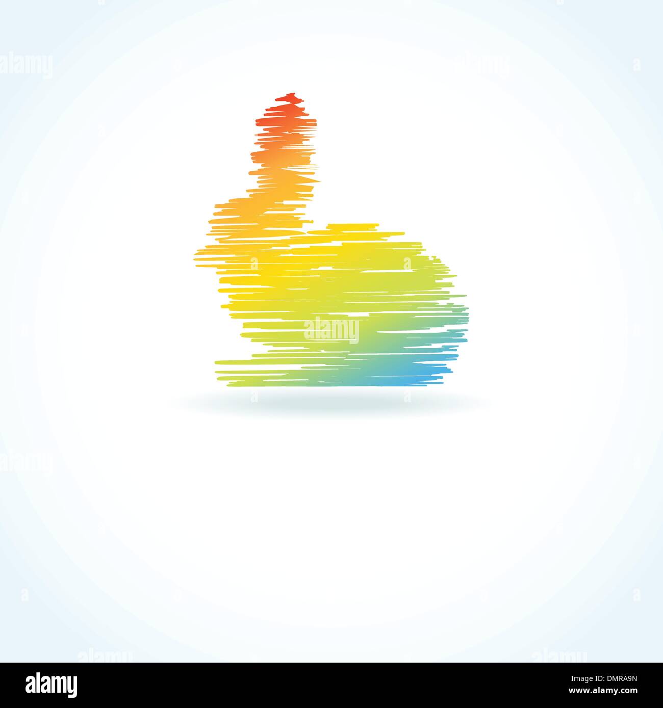 Abstrakte Osterkarte mit niedlichen Häschen Stock Vektor