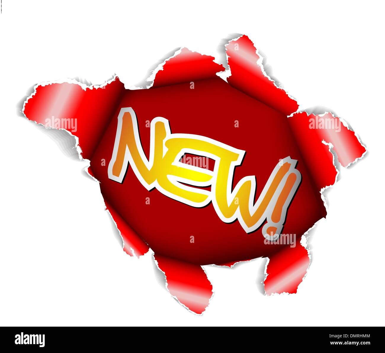 Neues label Stock Vektor