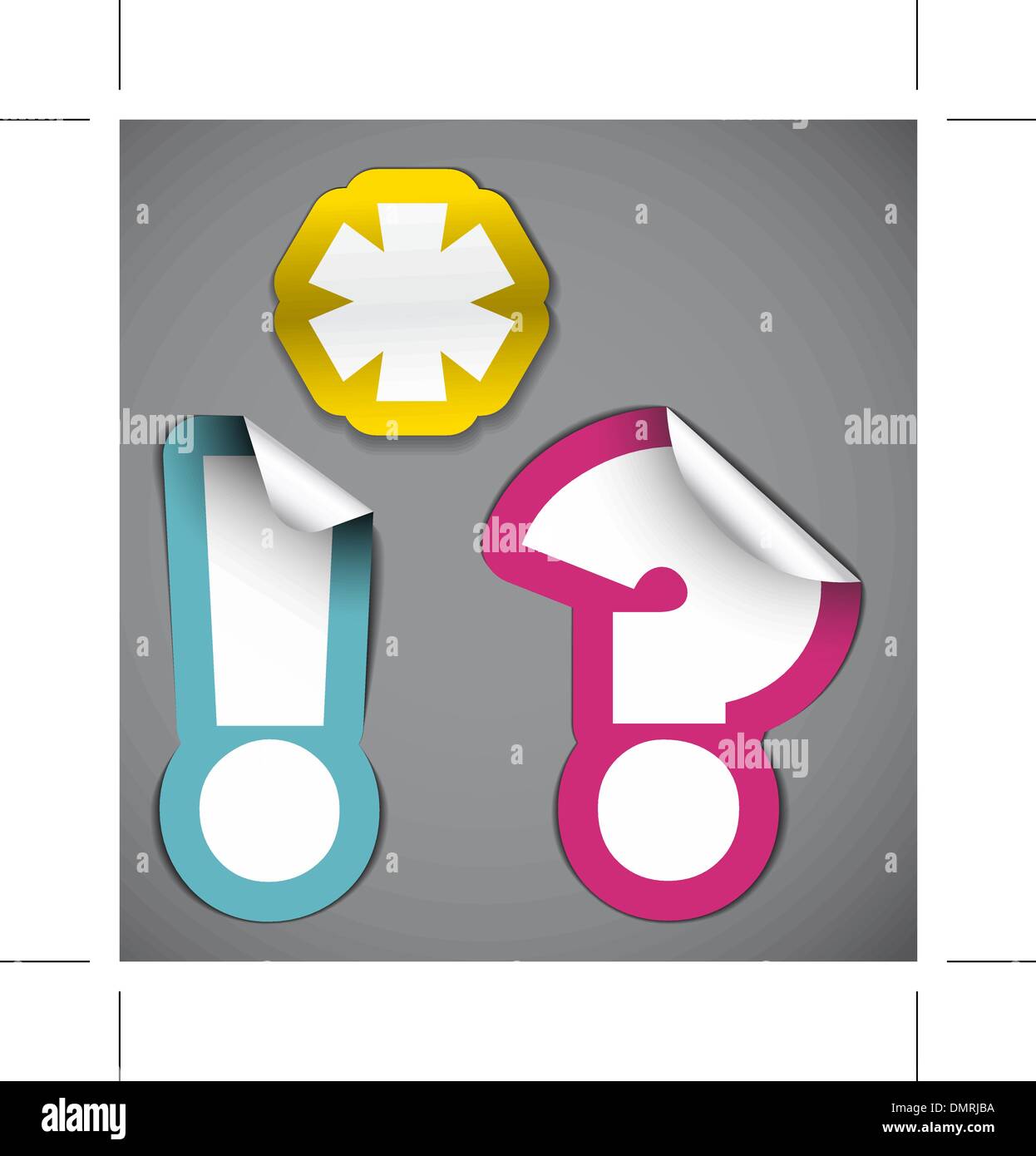 Satz von Etiketten Stock Vektor