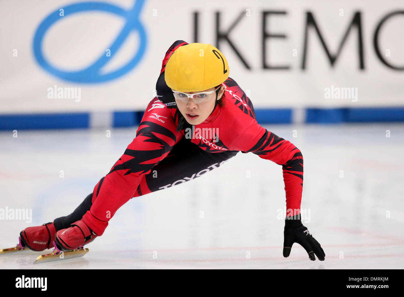 Osaka Pool Ice Skating Rink, Osaka, Japan. 15. Dezember 2013. Ayuko Ito, 15. Dezember 2013 - Short Track: Shorttrack Japan National Teamauswahl Spiel für Sotschi Olympischen Spiele Frauen 1000 m vorläufige Vorläufe in Osaka Pool Ice Skating Rink, Osaka Japan. (Foto AFLO SPORT/Alamy Live News) Stockfoto