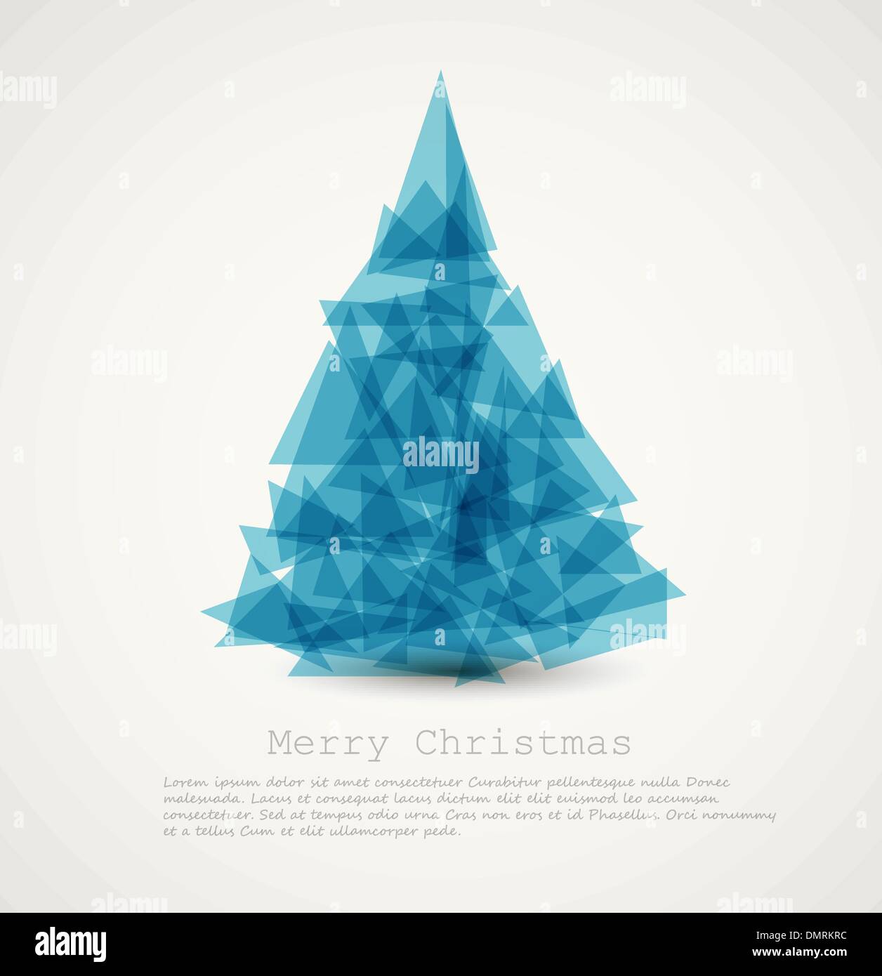 Moderne abstrakte Weihnachtsbaum Vektor blau Stock Vektor