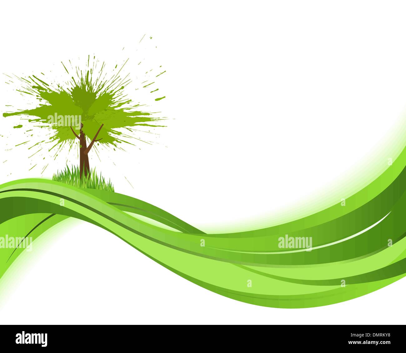 Natare Hintergrund. Eco-Konzept Stock Vektor