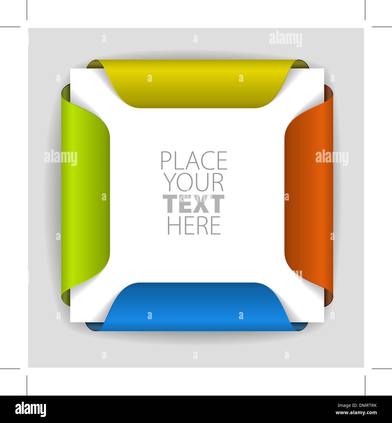 Papier-Kartenhalter Stock Vektor