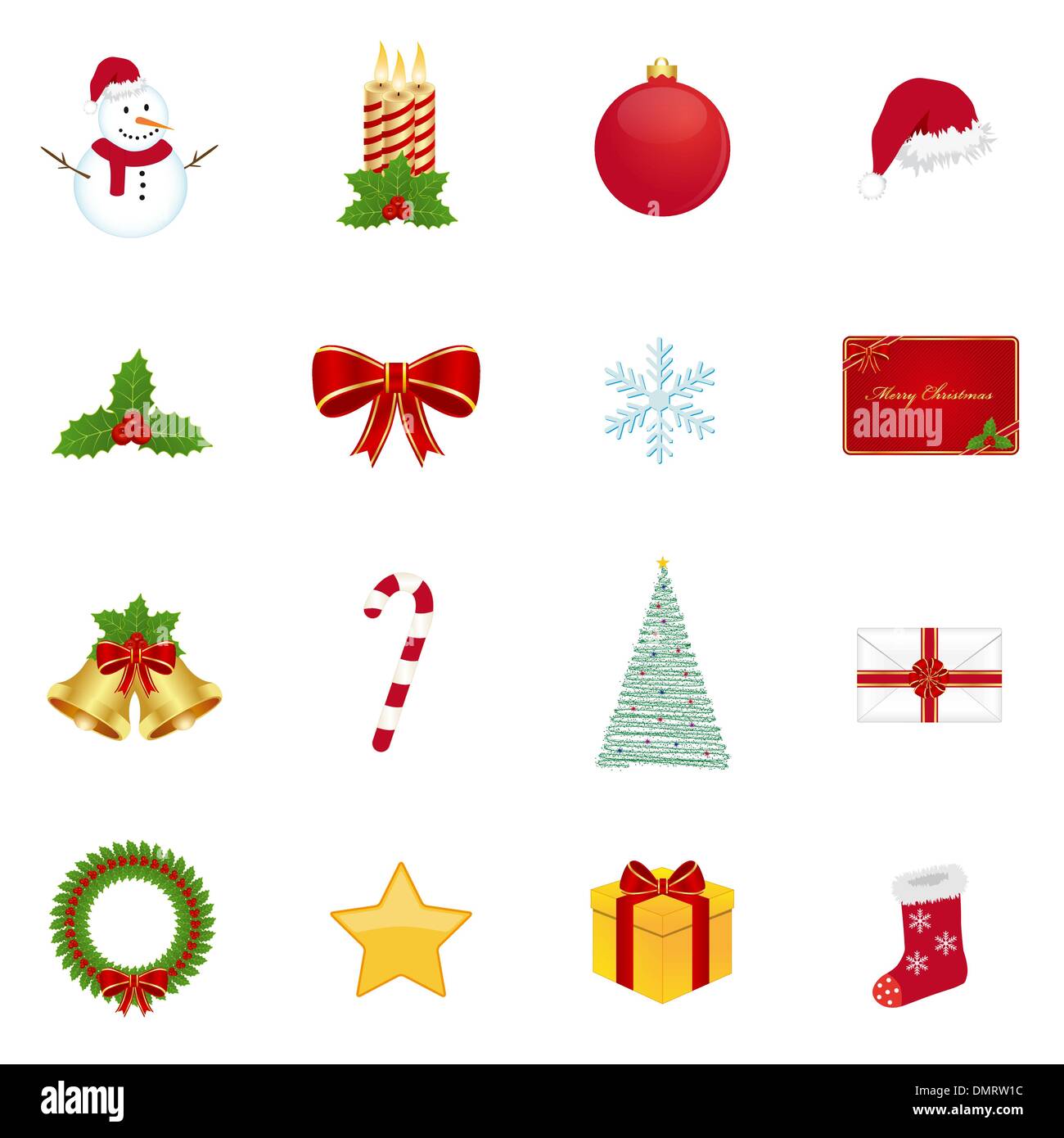 Weihnachts-icons Stock Vektor