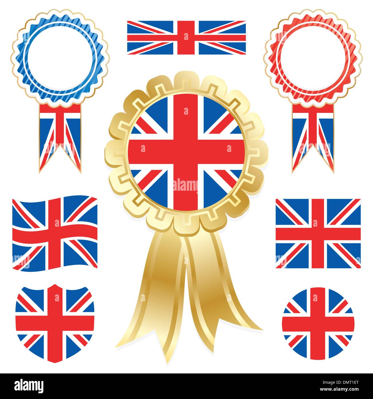 britische Flaggen Stock Vektor