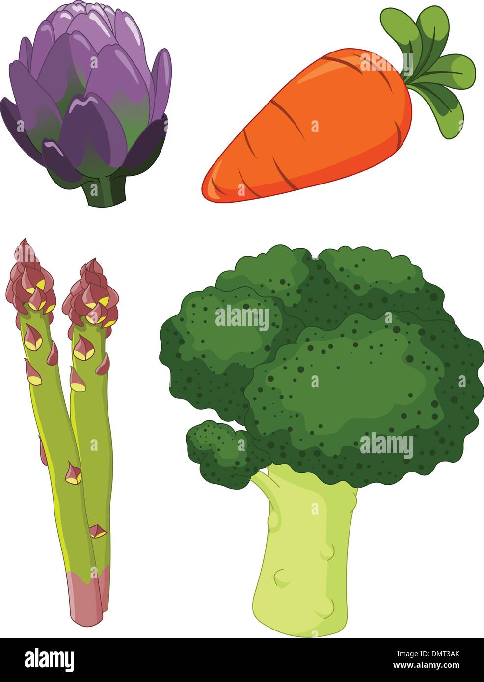 Satz von Gemüse 1 Stock Vektor