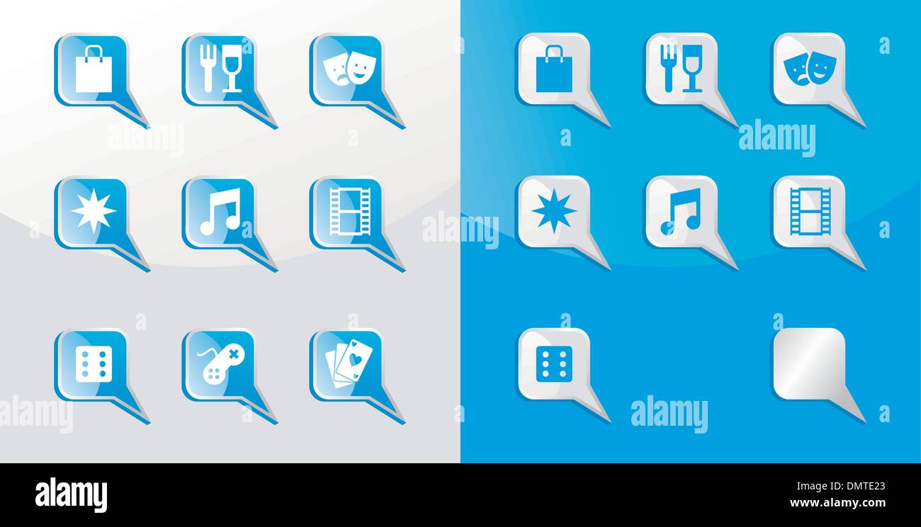 Unterhaltung Icons set Stock Vektor Unterhaltung Icons set Stock Vektor