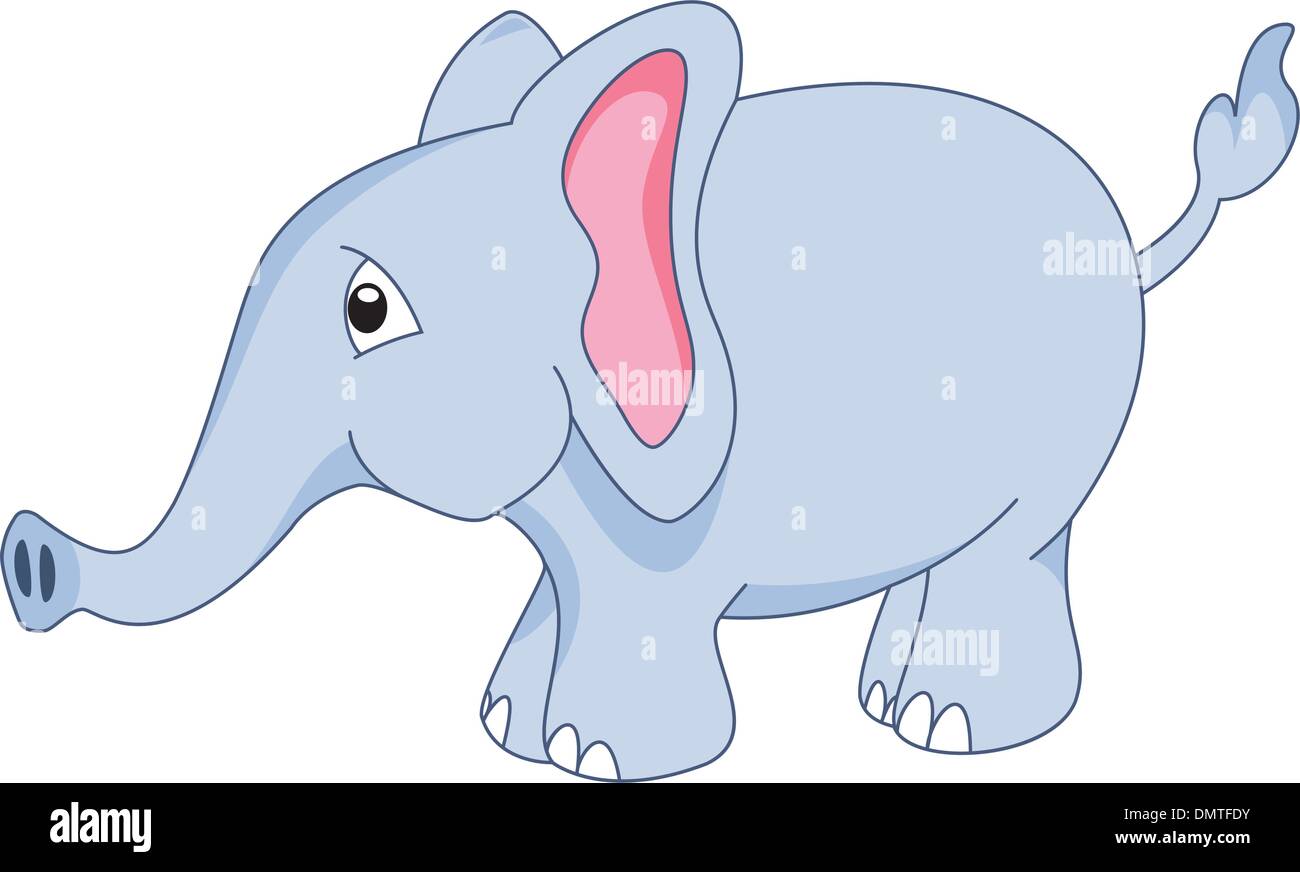 Vektor-Baby-Elefant Stock Vektor