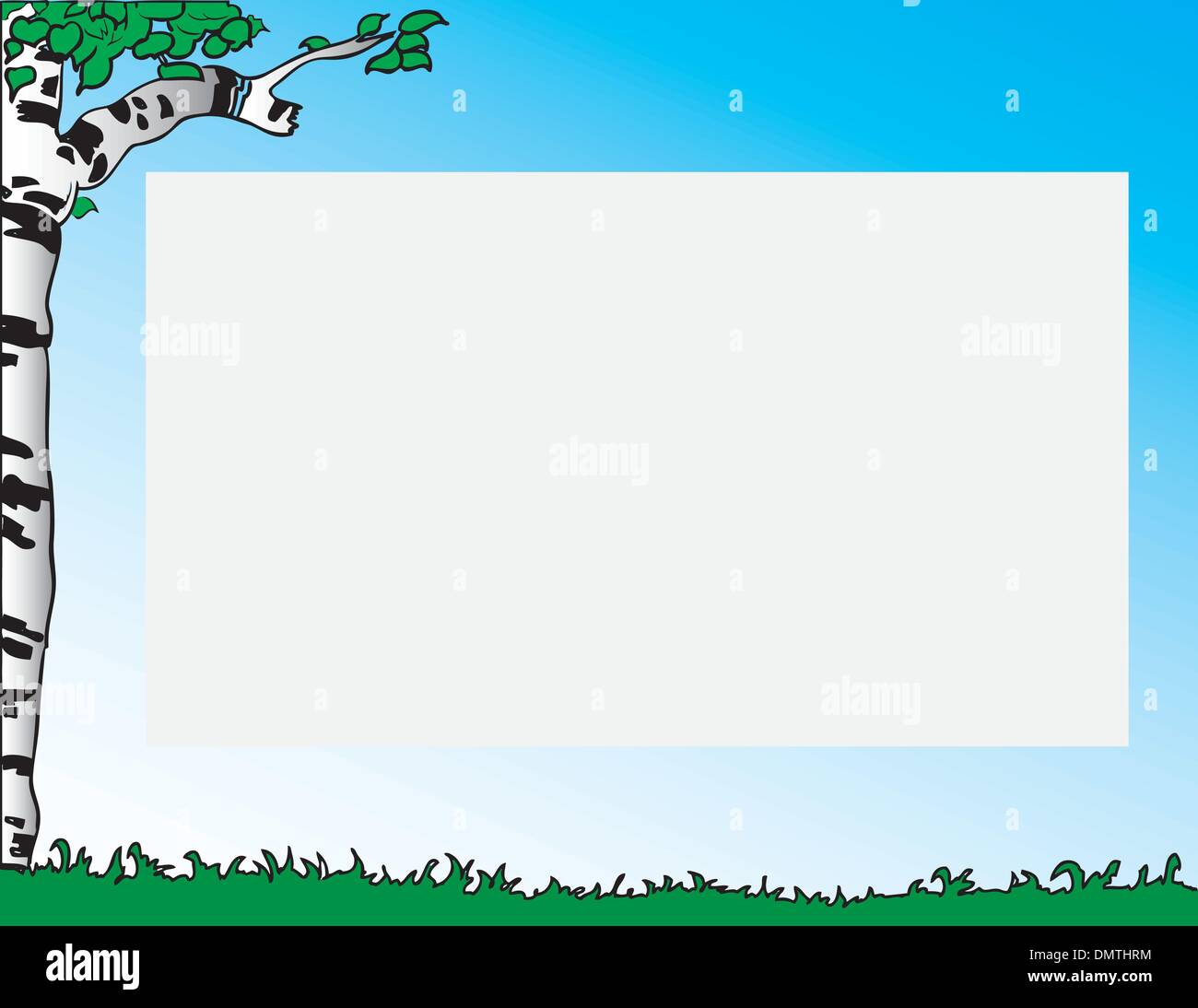 Hintergrund mit Birke Stock Vektor