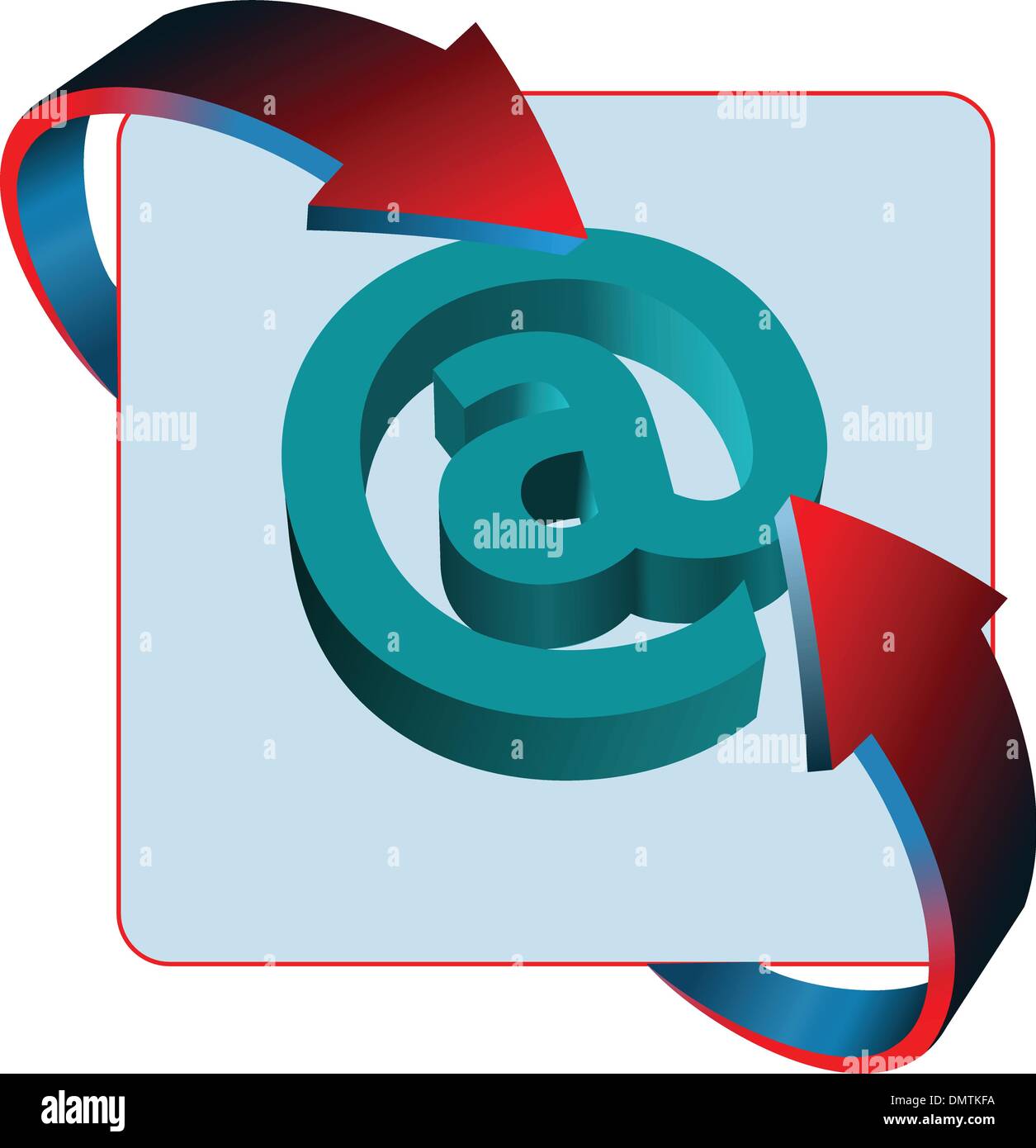 Bei Mail Kontakt Zeichen Vektor icon Stock Vektor