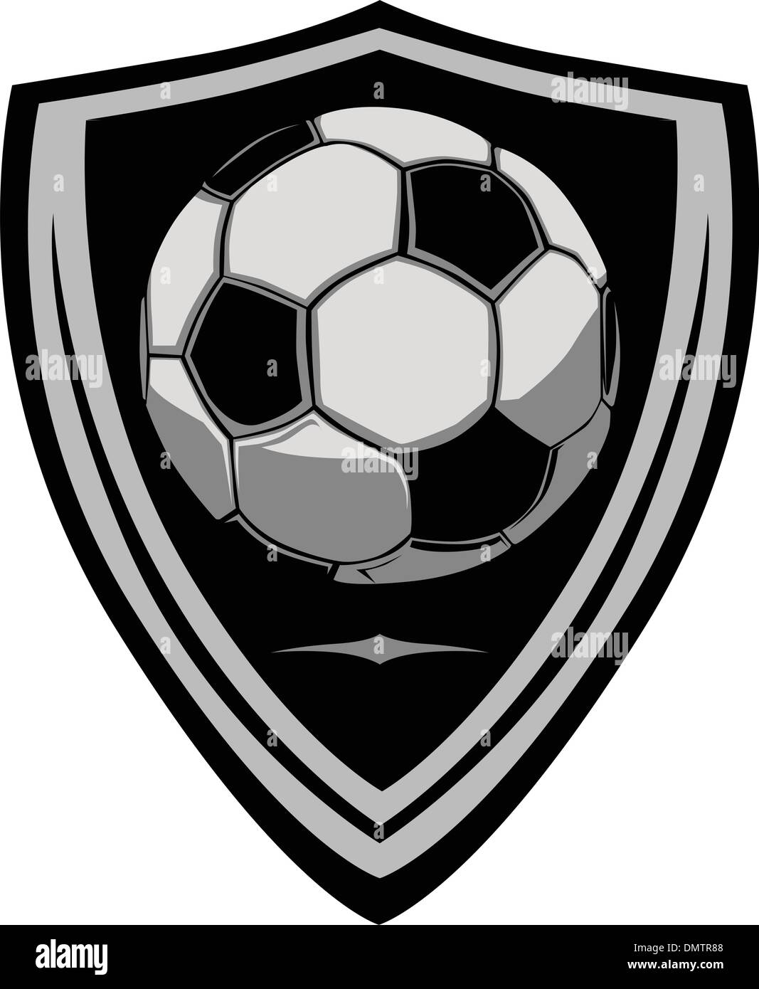 Fußball-Vorlage mit Schild Stock-Vektorgrafik - Alamy