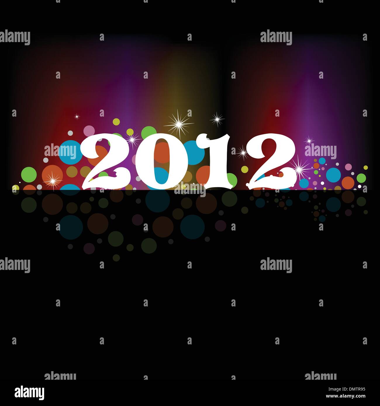 2012 neue Jahr Feier Hintergrund für Abdeckung, Flayer oder poster Stock Vektor