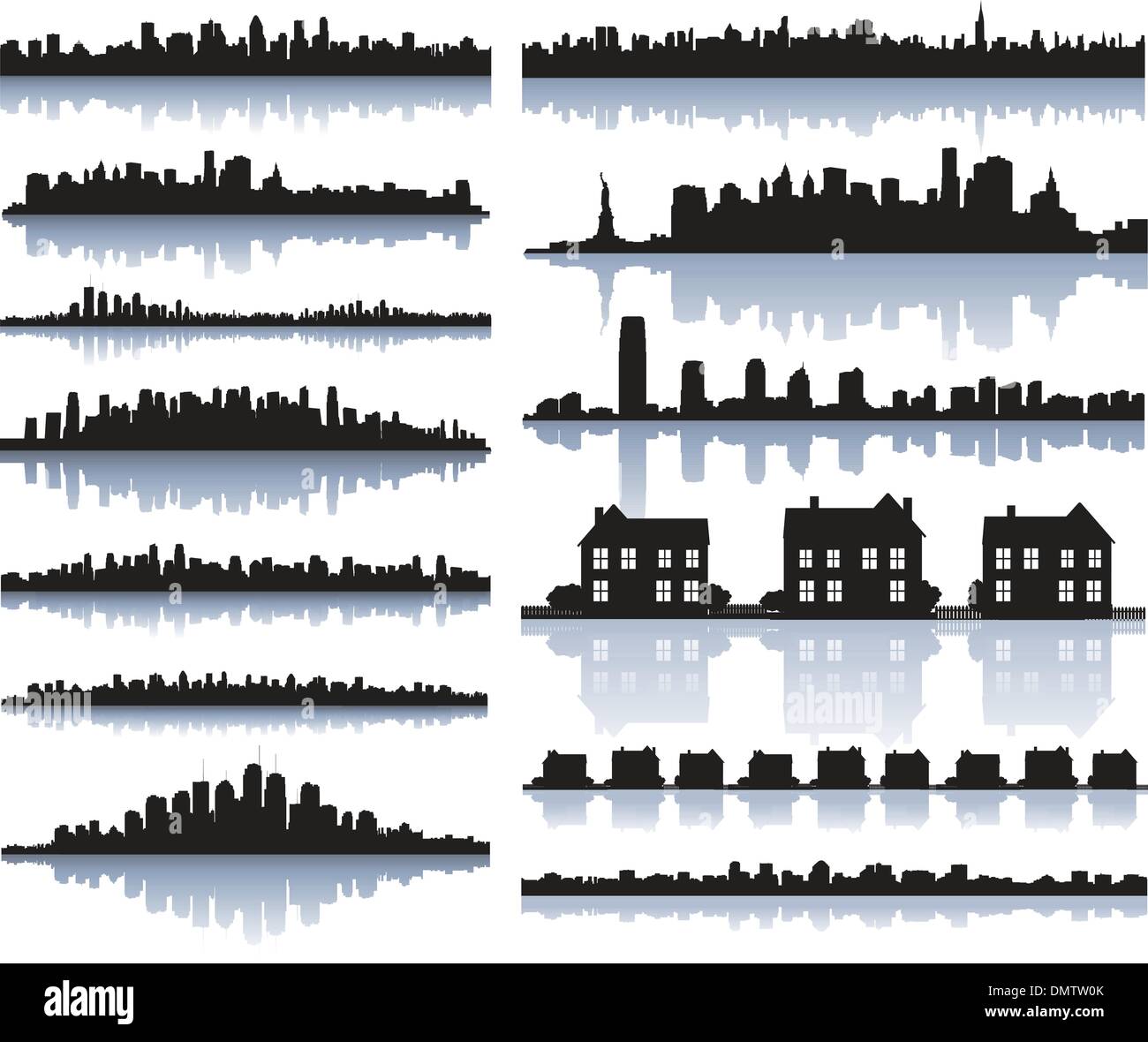 Skyline der Stadt Stock Vektor