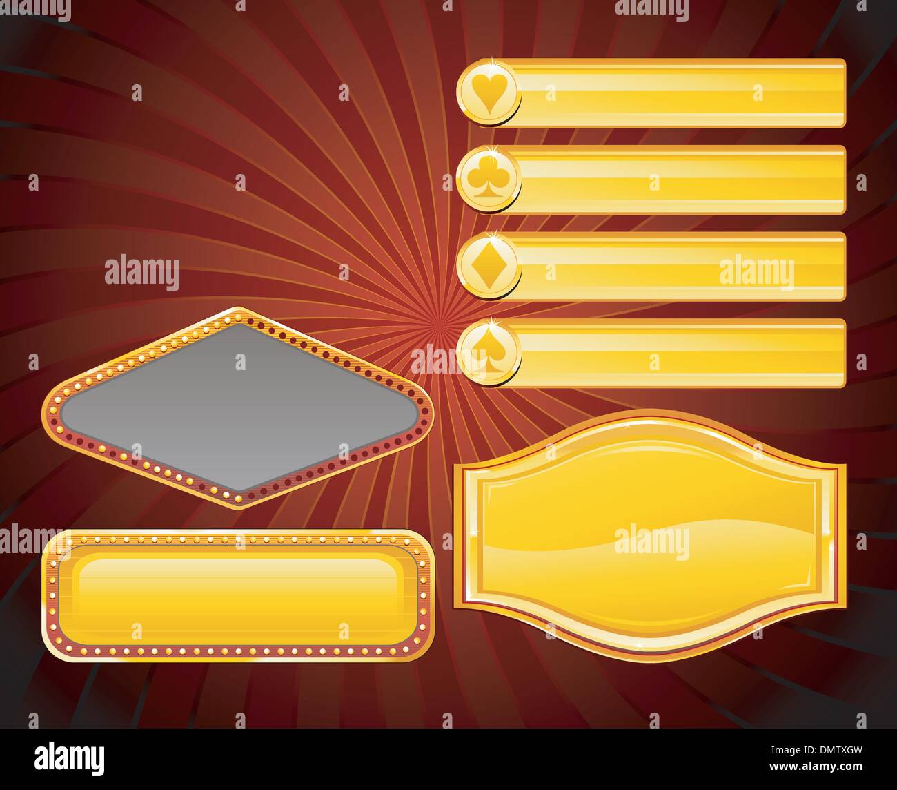 Casino-Zeichen Stock Vektor