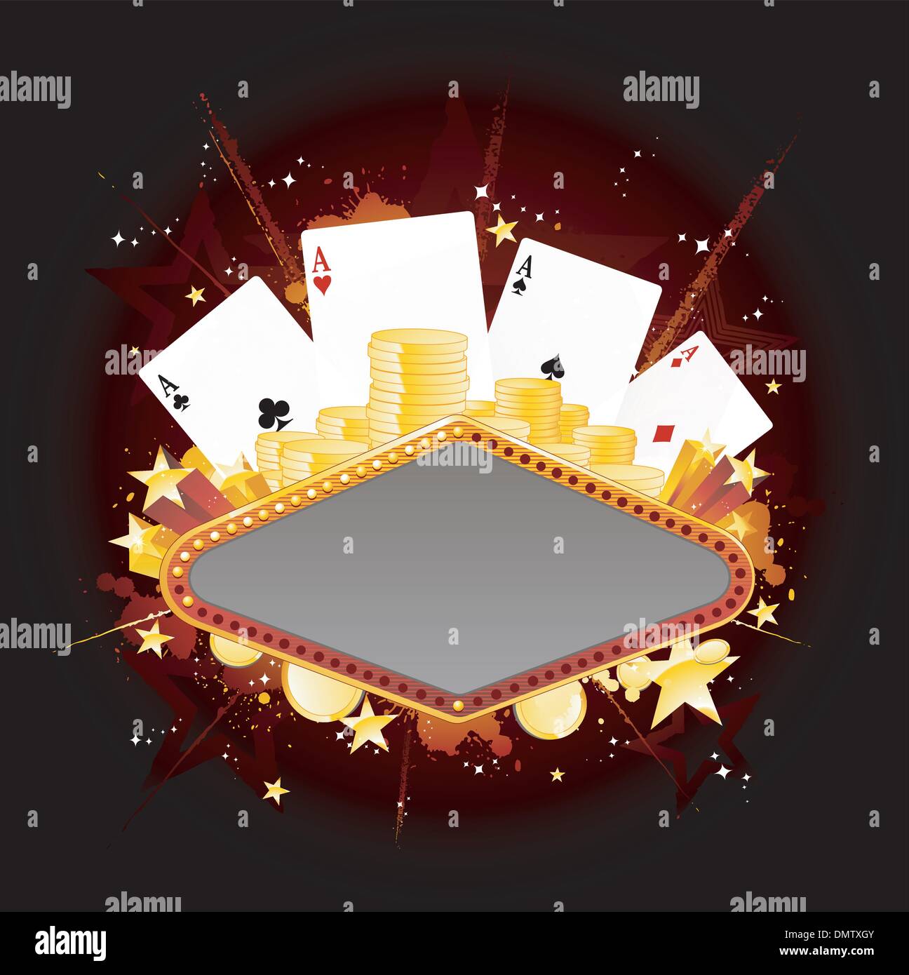 Casino-Zeichen Stock Vektor