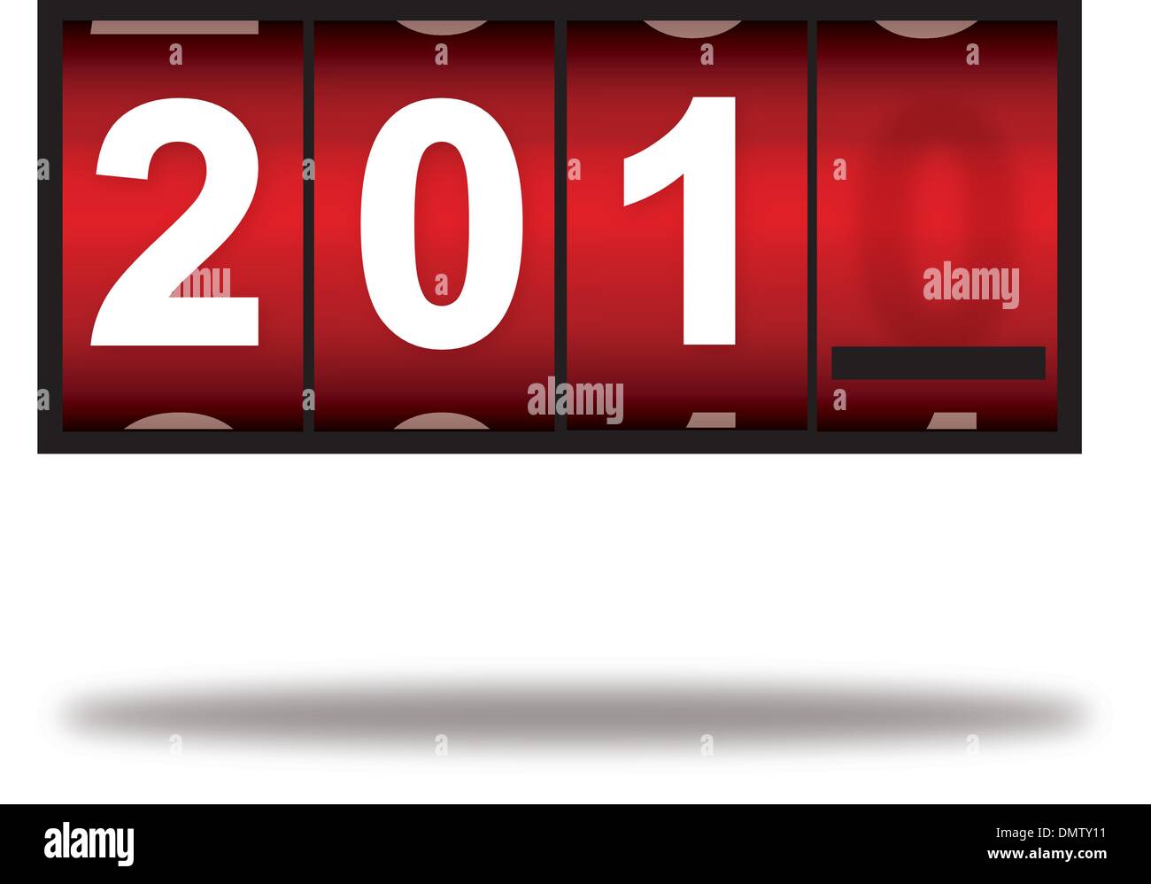 Neujahr-Zähler Stock Vektor