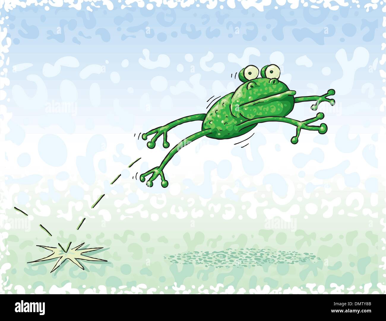 Springender Frosch Stock Vektor