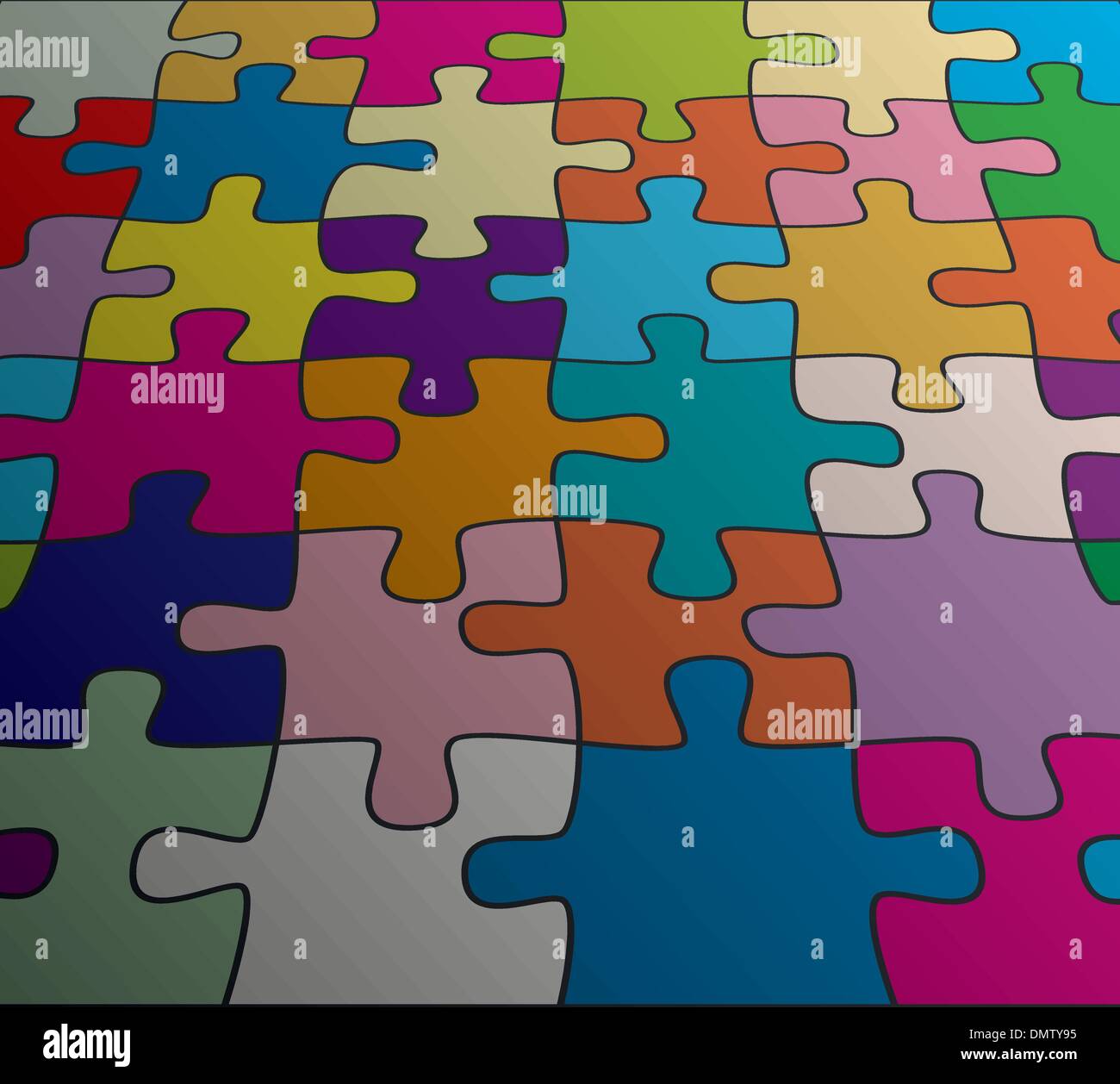 Vektor-abstrakte bunte Puzzle-Hintergrund Stock Vektor