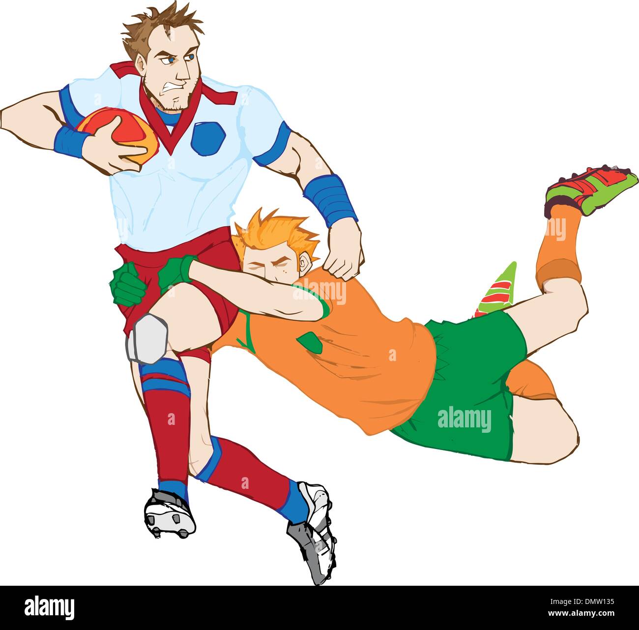 Rugby-Spieler Stock Vektor