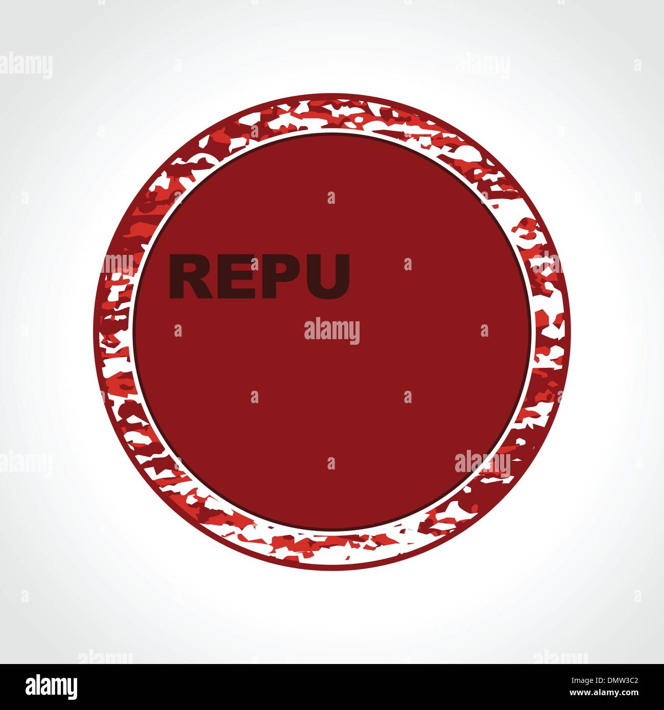 Eine Vektor-Illustration der Stempel mit Republic Day text Stock Vektor