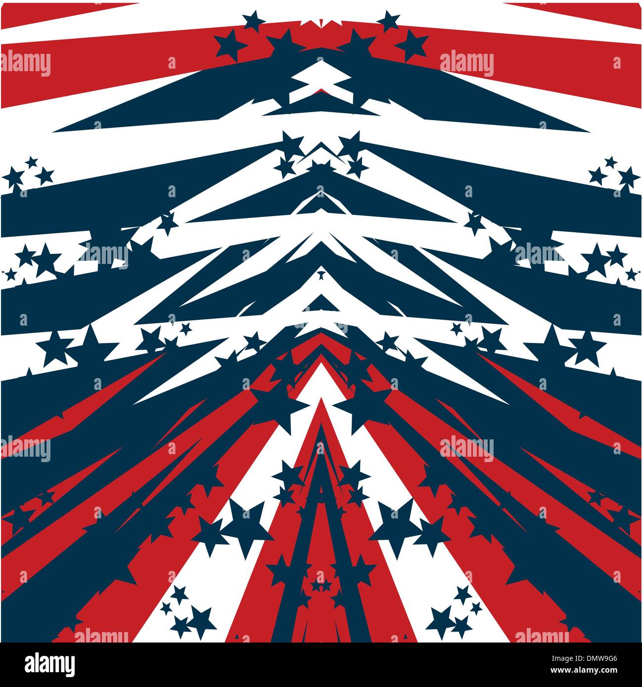 amerikanische Flagge abstrakten Hintergrund Stock Vektor