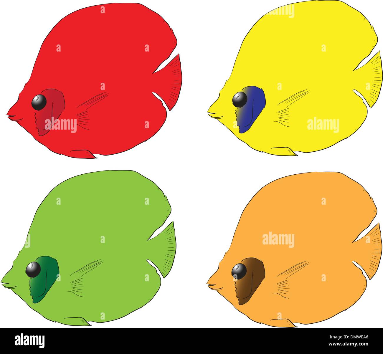 Fisch von den südlichen Meeren Stock Vektor