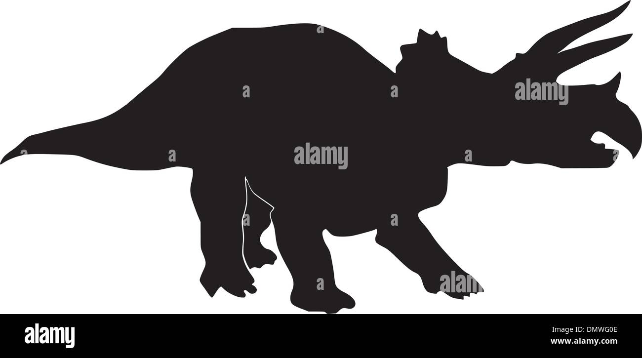 Abbildung von triceratops Stock Vektor