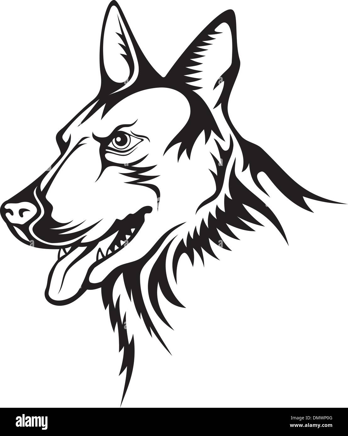 Deutscher Schäferhund Stock Vektor