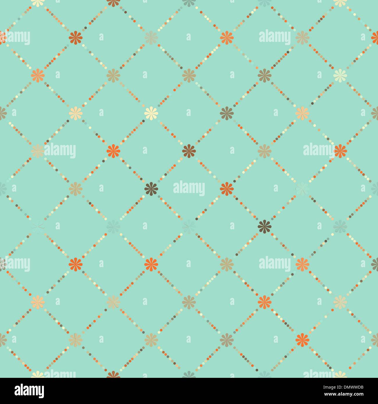 Retro-nahtlose Blumenmuster. EPS 8 Stock Vektor