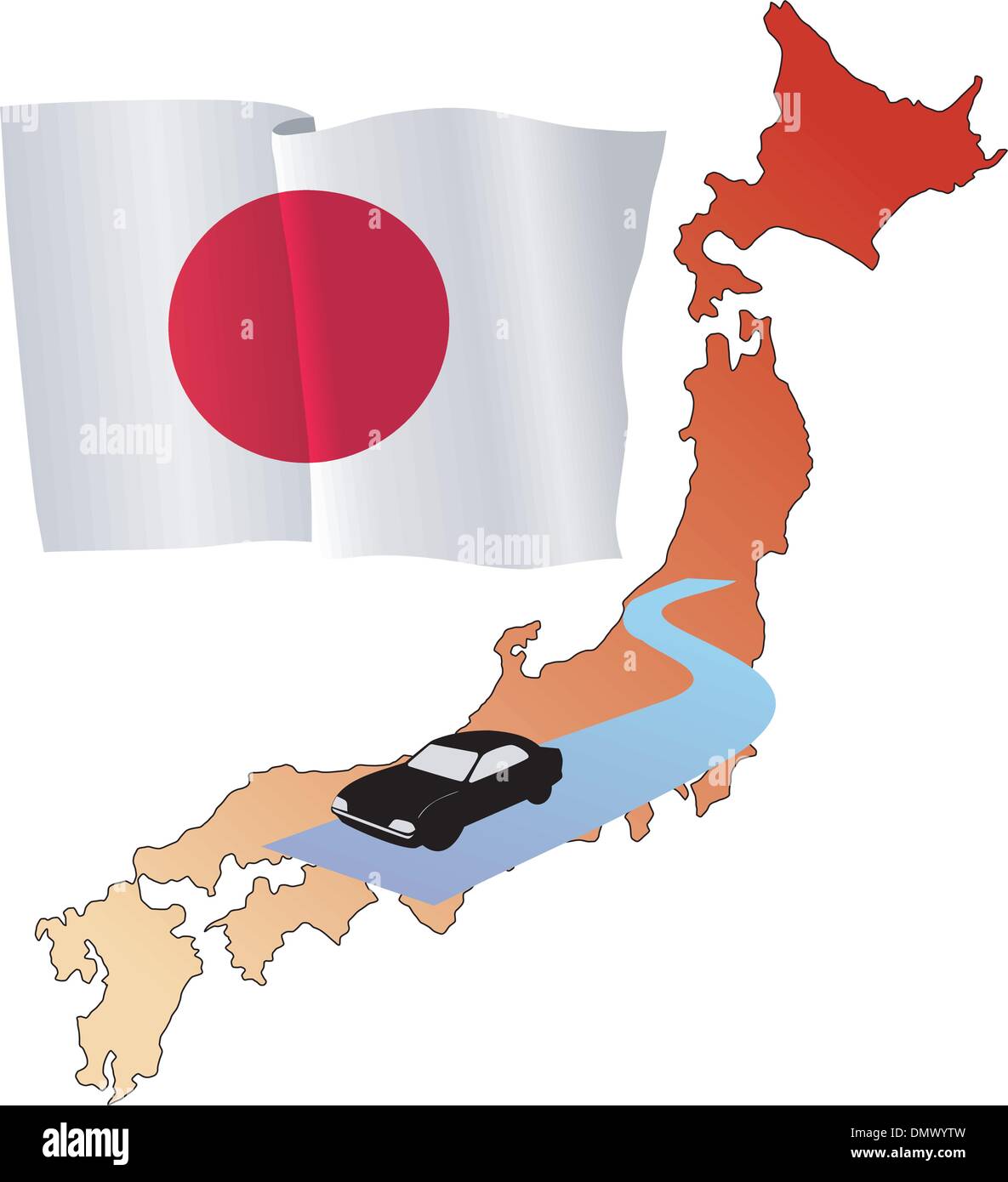 Straßen von Japan Stock Vektor