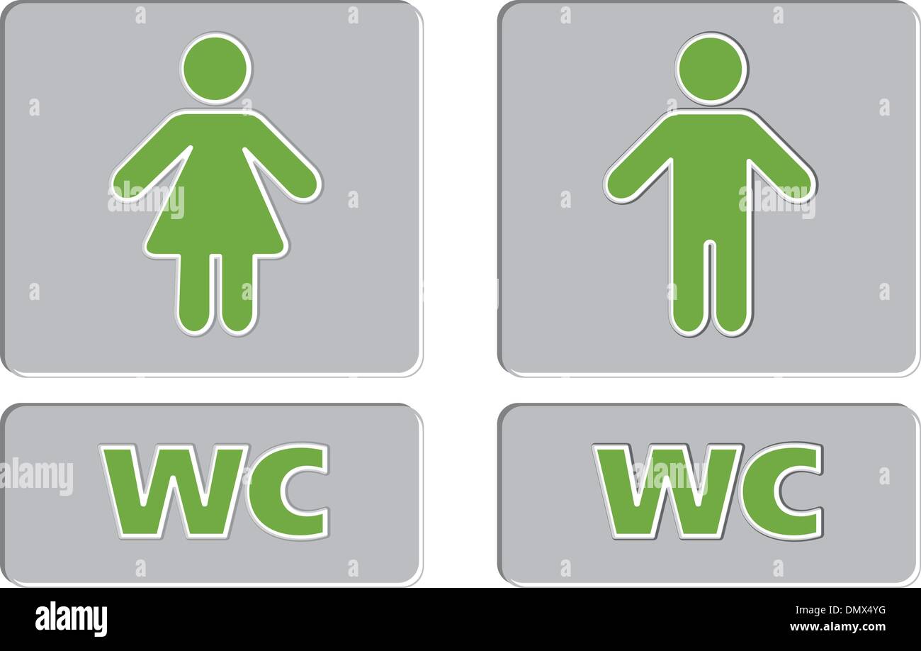 WC Stock Vektor WC Stock Vektor