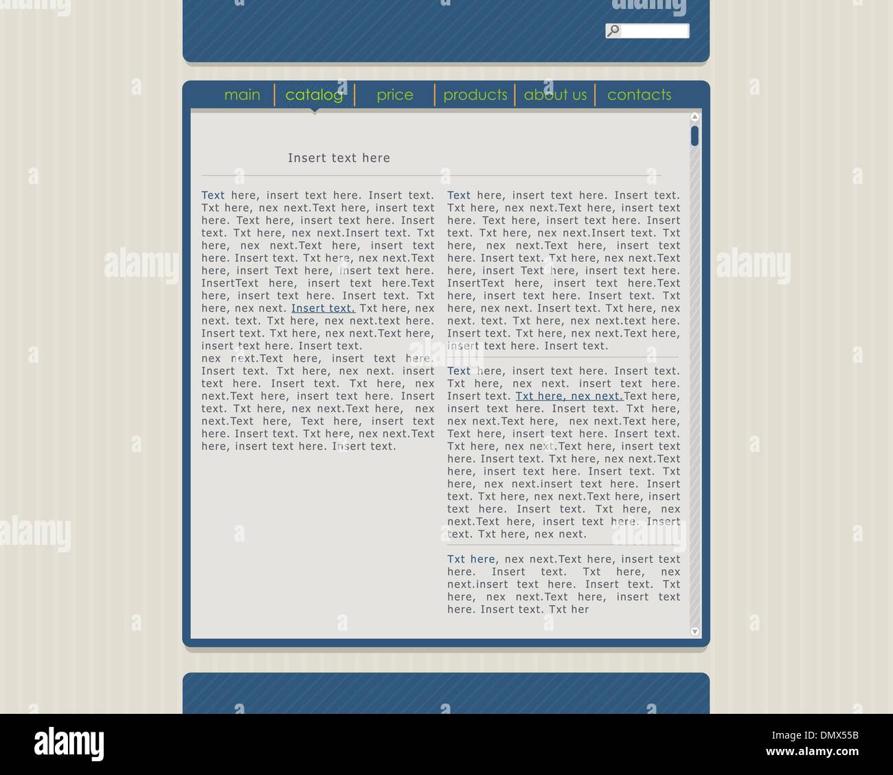 Vektor-einfache Website-Templates Stock Vektor