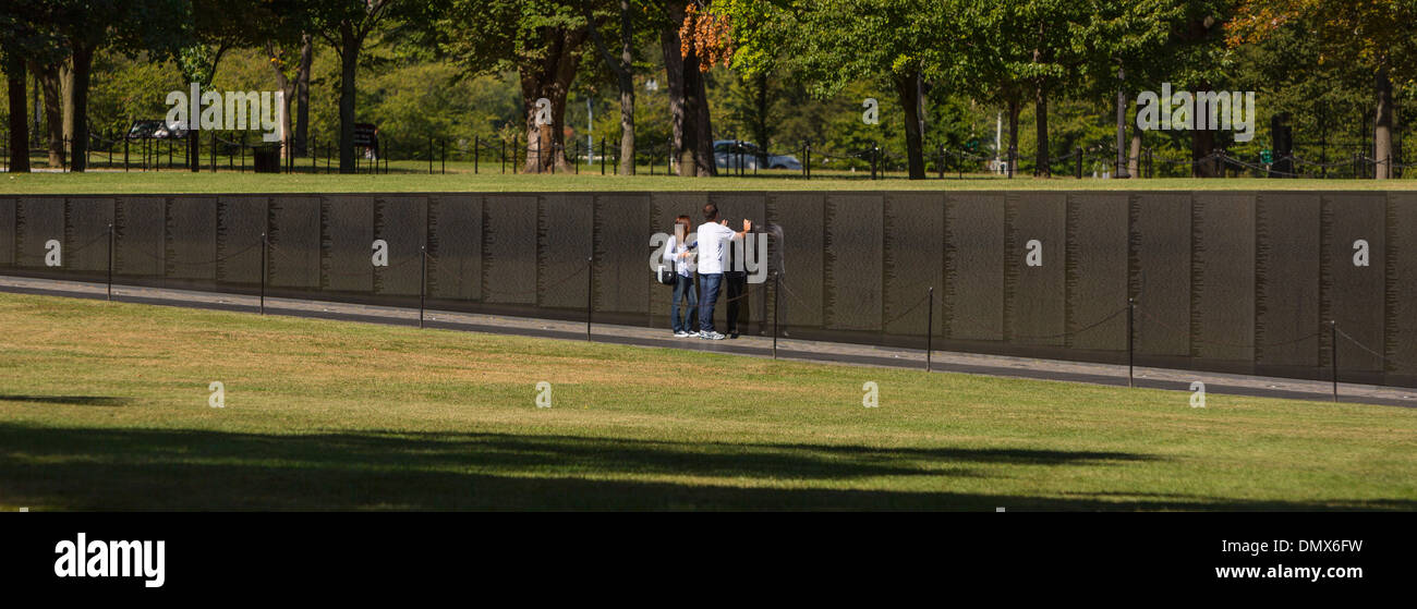 WASHINGTON, DC, USA - Vietnam Veterans Memorial. Stockfoto