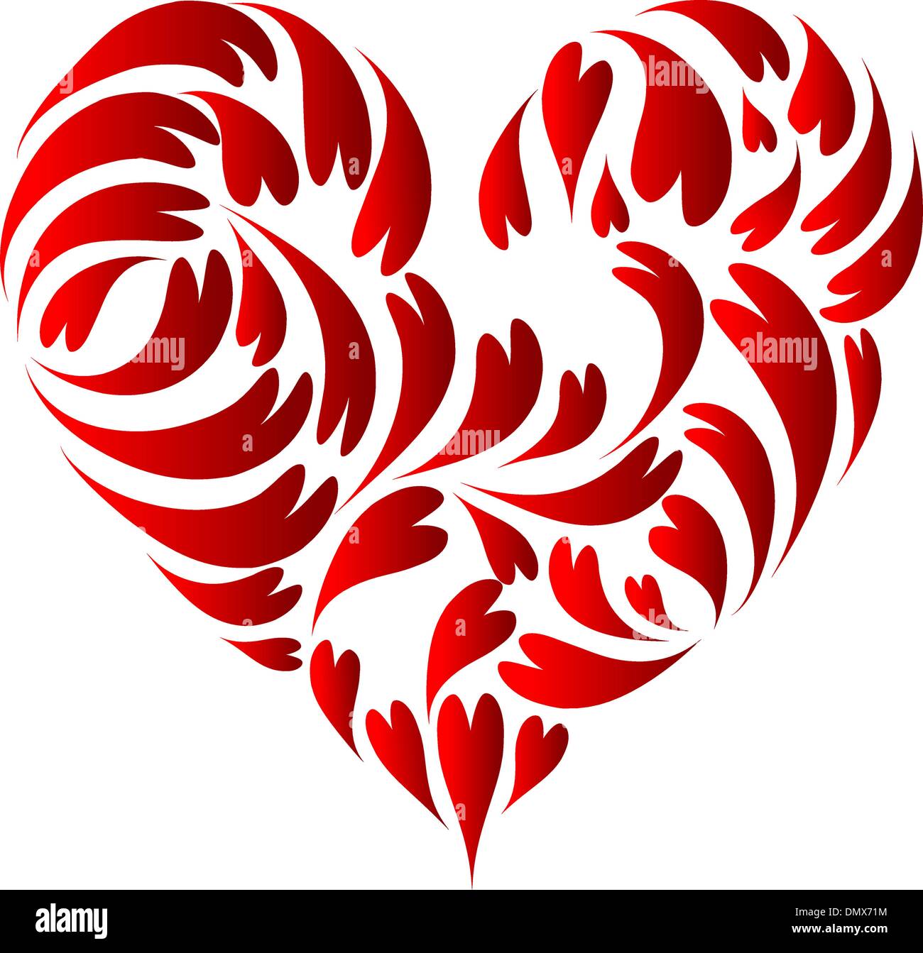 Herz-Form-design Stock Vektor