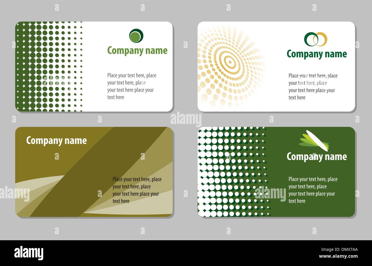 Visitenkarte Vorlagensammlung Stock Vektor