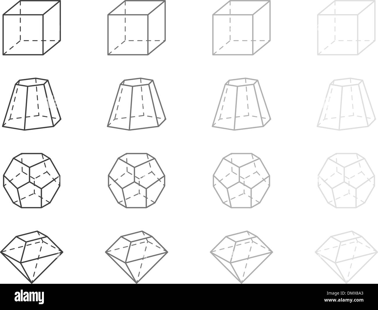 Geometrie-Figuren Stock Vektor