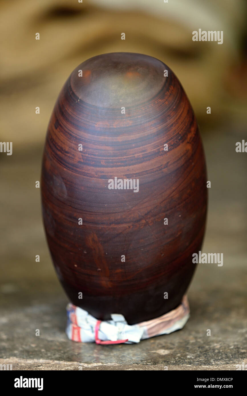 Bana Lingam vom Fluss Narmada in Omkareshwar Madhya Pradesh, Indien Stockfoto