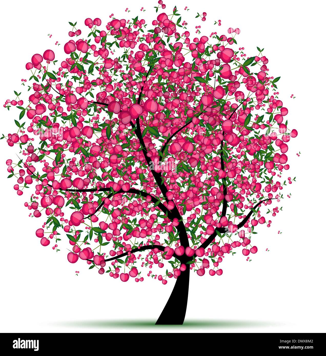 Energie Kirsche Baum für Ihr design Stock Vektor
