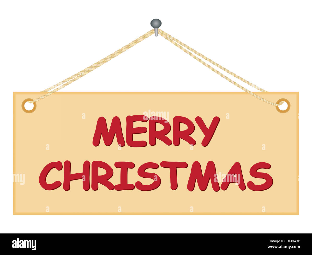 Schwarzes Brett mit Frohe Weihnachten Gratulation Stockfoto