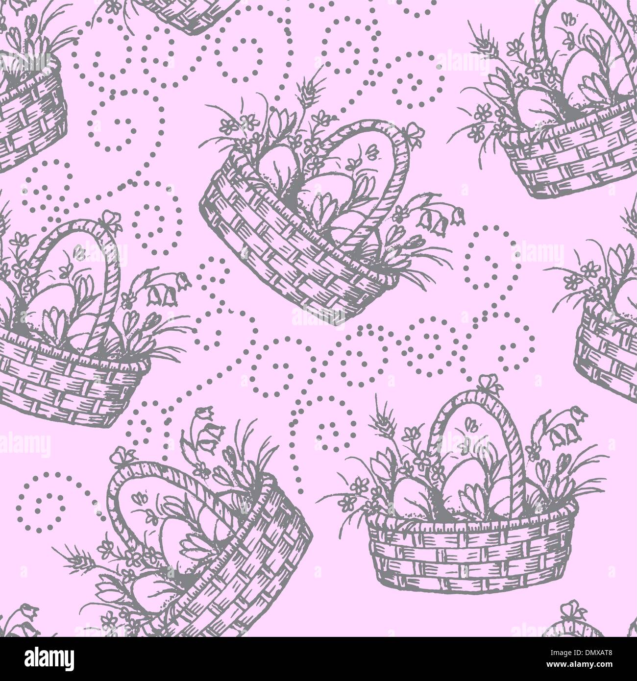 Nahtlose Pettern Ostern Stock Vektor