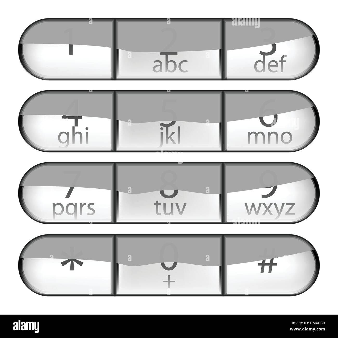 Telefon-Tasten Stock Vektor