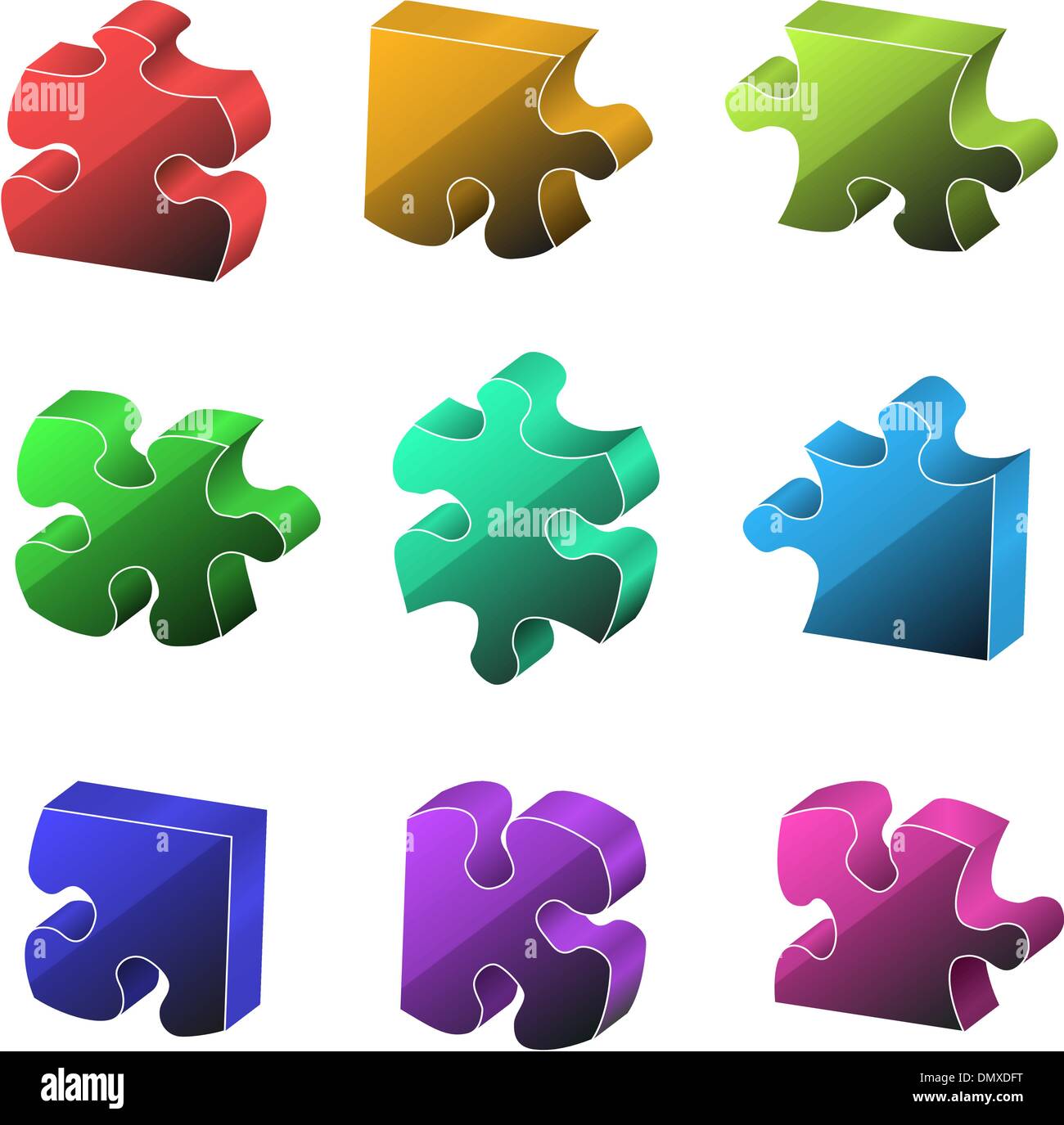 Teile des Puzzles Stock Vektor