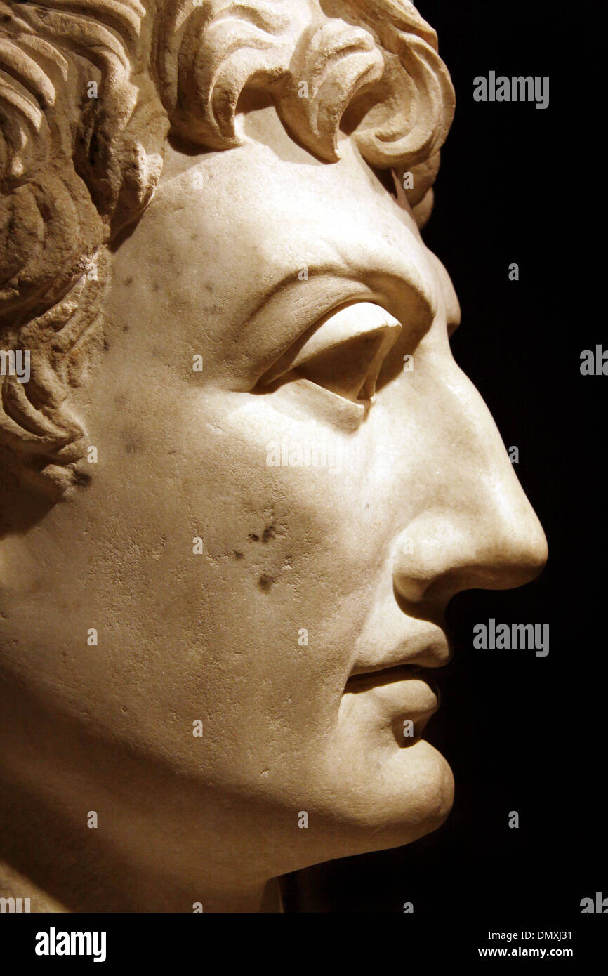 Kaiser Augustus. Bibliothek von Alexandria-Sammlung. Stockfoto
