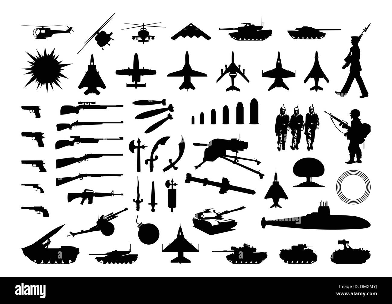 Military Kollektion Stock Vektor