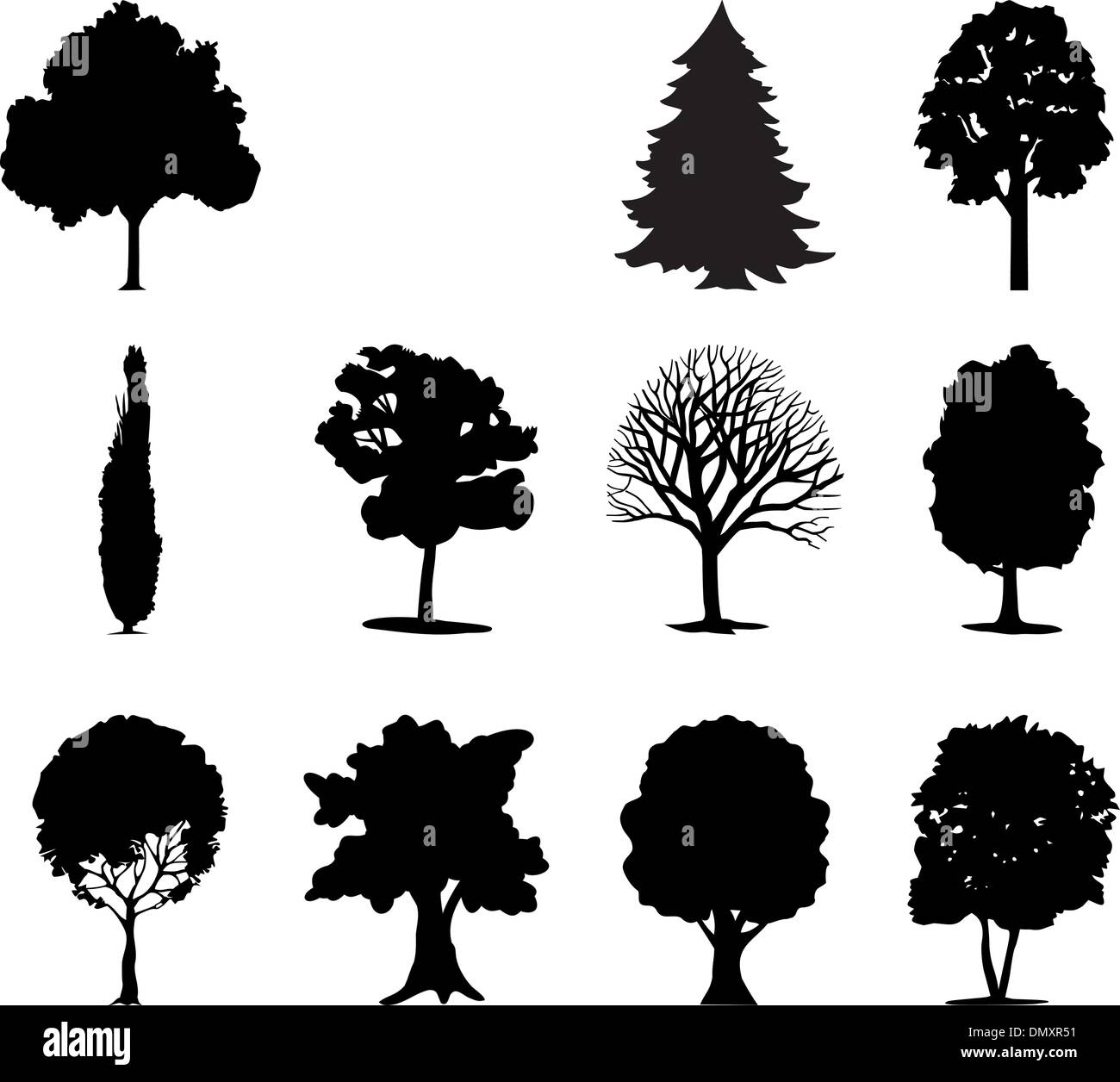 Bäume-Symbol Stock Vektor