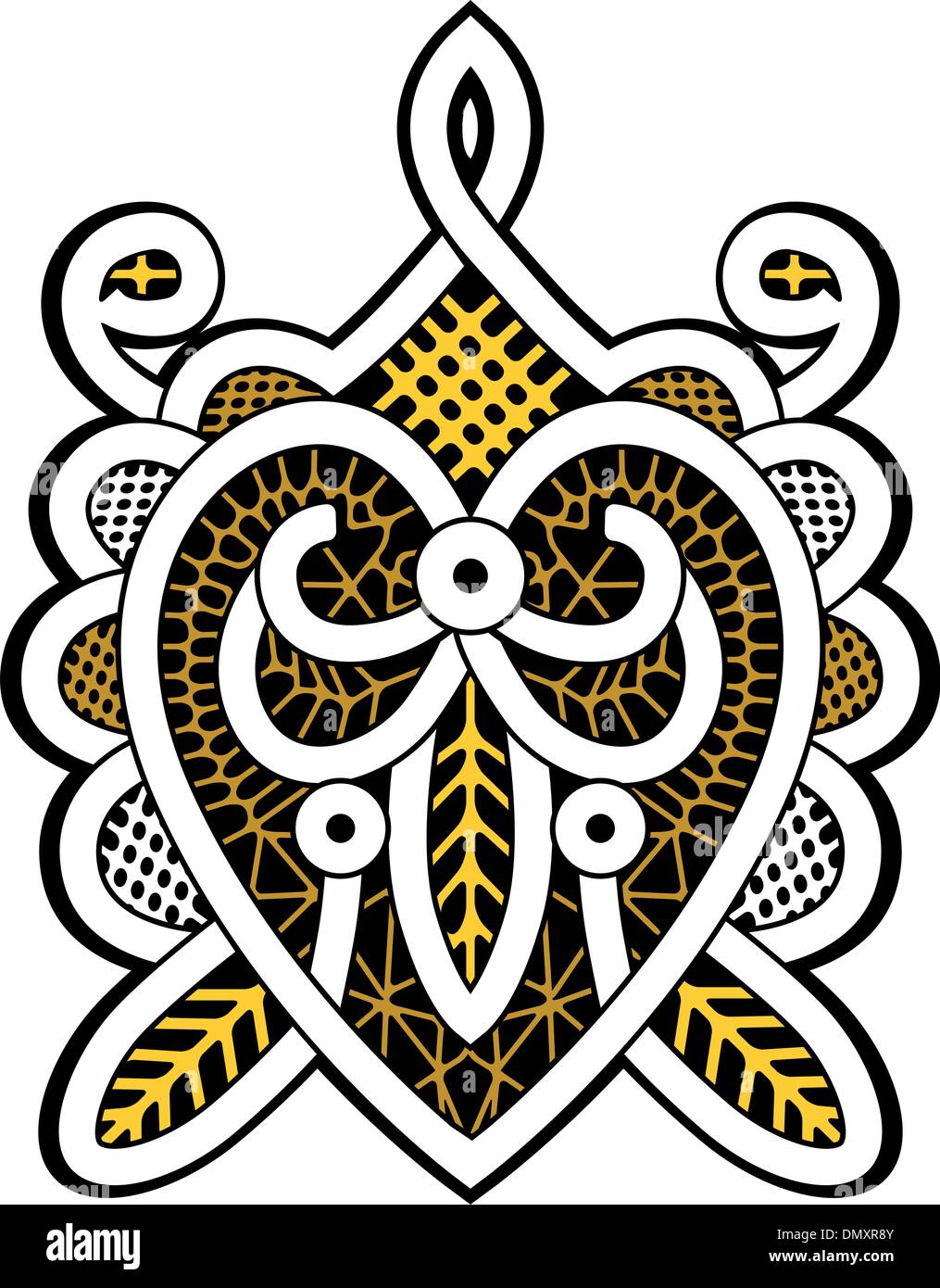 Schildkröte tattoo Stock Vektor