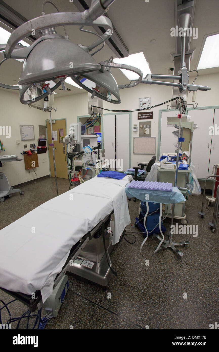 OP-Saal am Karmanos Cancer Institute. Stockfoto