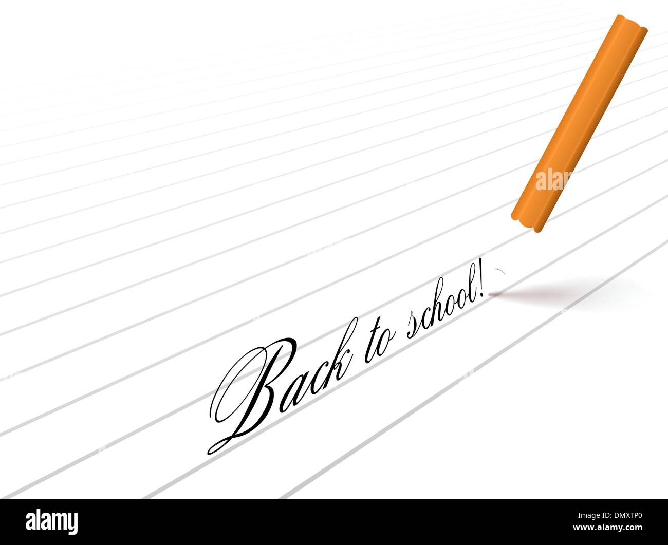 Bleistift und Worte Stock Vektor