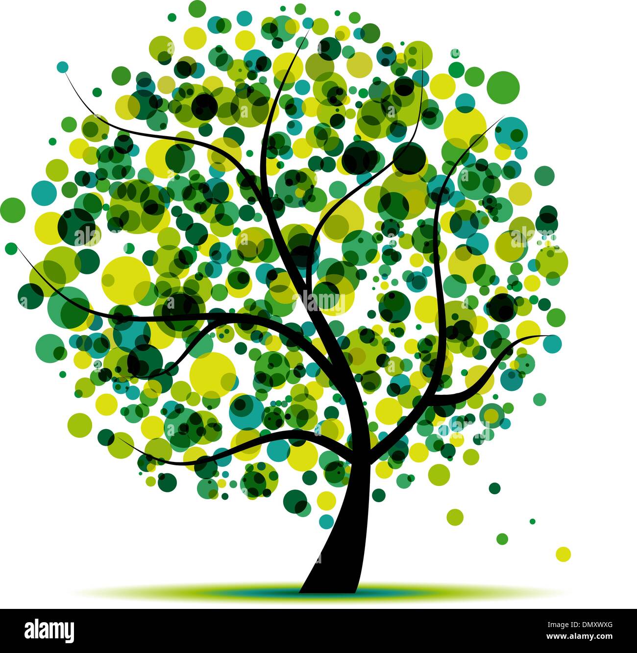 Abstrakte Baum Grün für Ihr design Stock Vektor